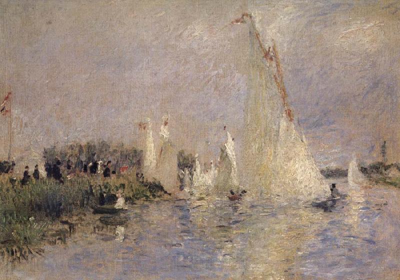 Pierre-Auguste Renoir Regates a Argenteuil France oil painting art